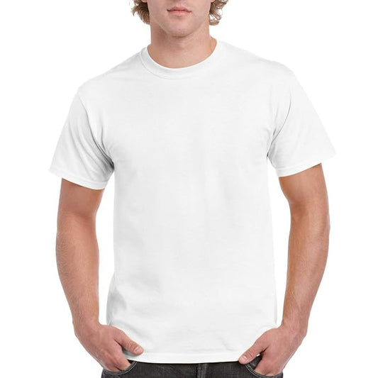 Comforts White Round Neck TShirt