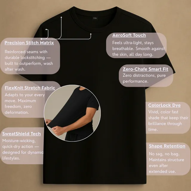 Comforts Unisex Select Cotton Lycra T-Shirt