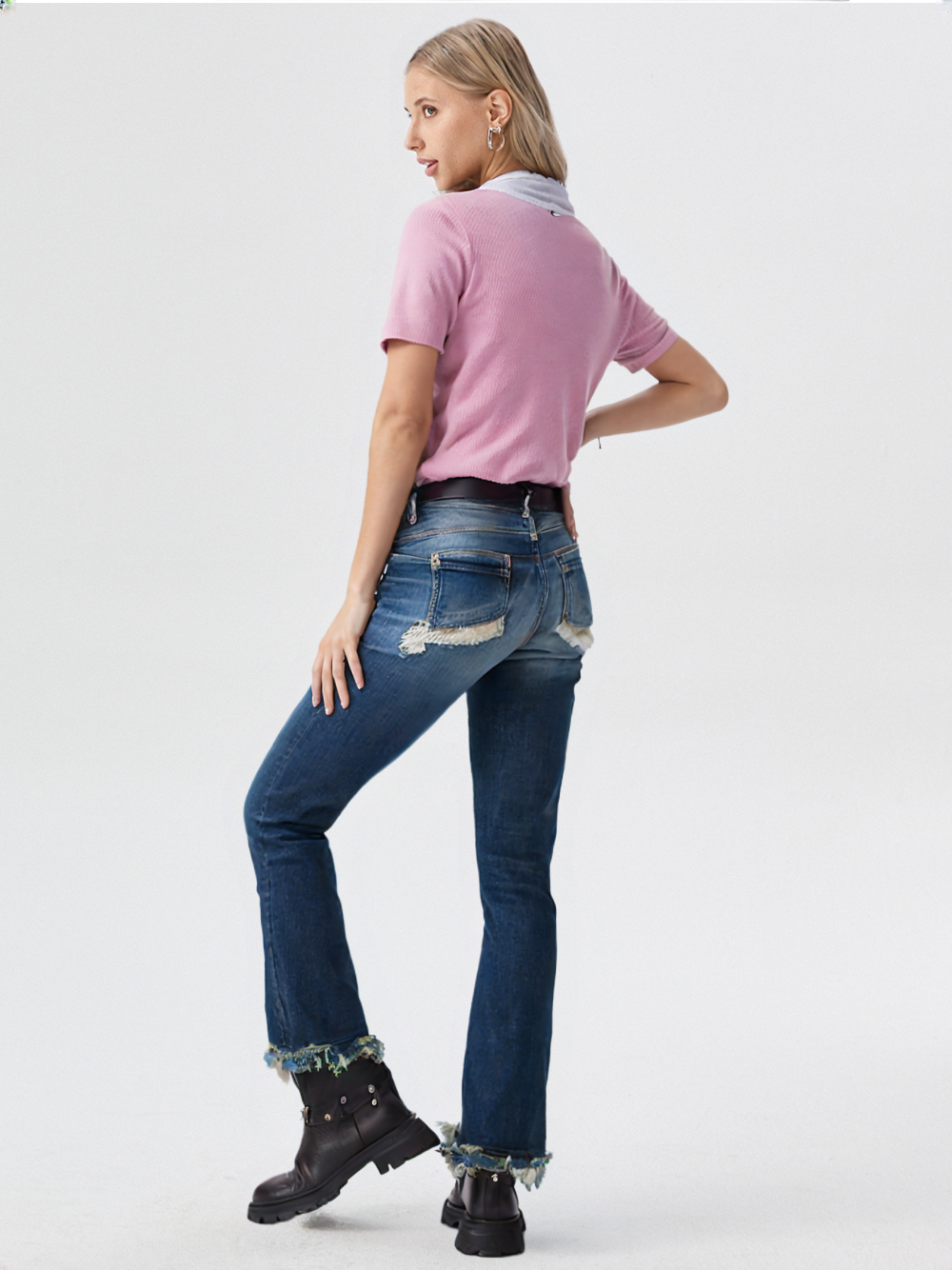 Pink Collared V-Neck Knit Top for Women’s | Preppy Layered Look Short Sleeve T-Shirt