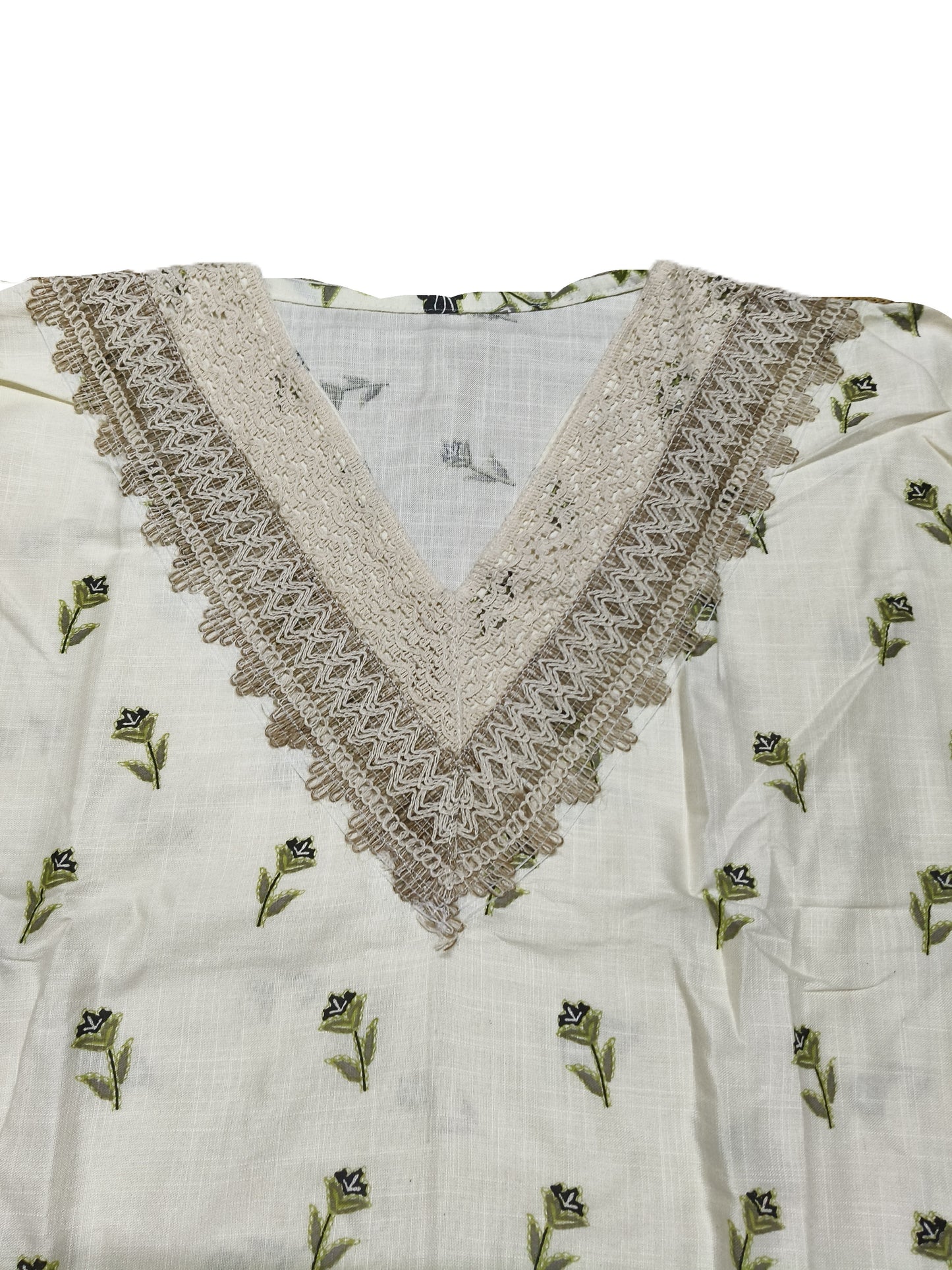 Elegant Green Floral Printed Cotton Co-ord Set for Women – Stylish Ethnic Wear for Summer