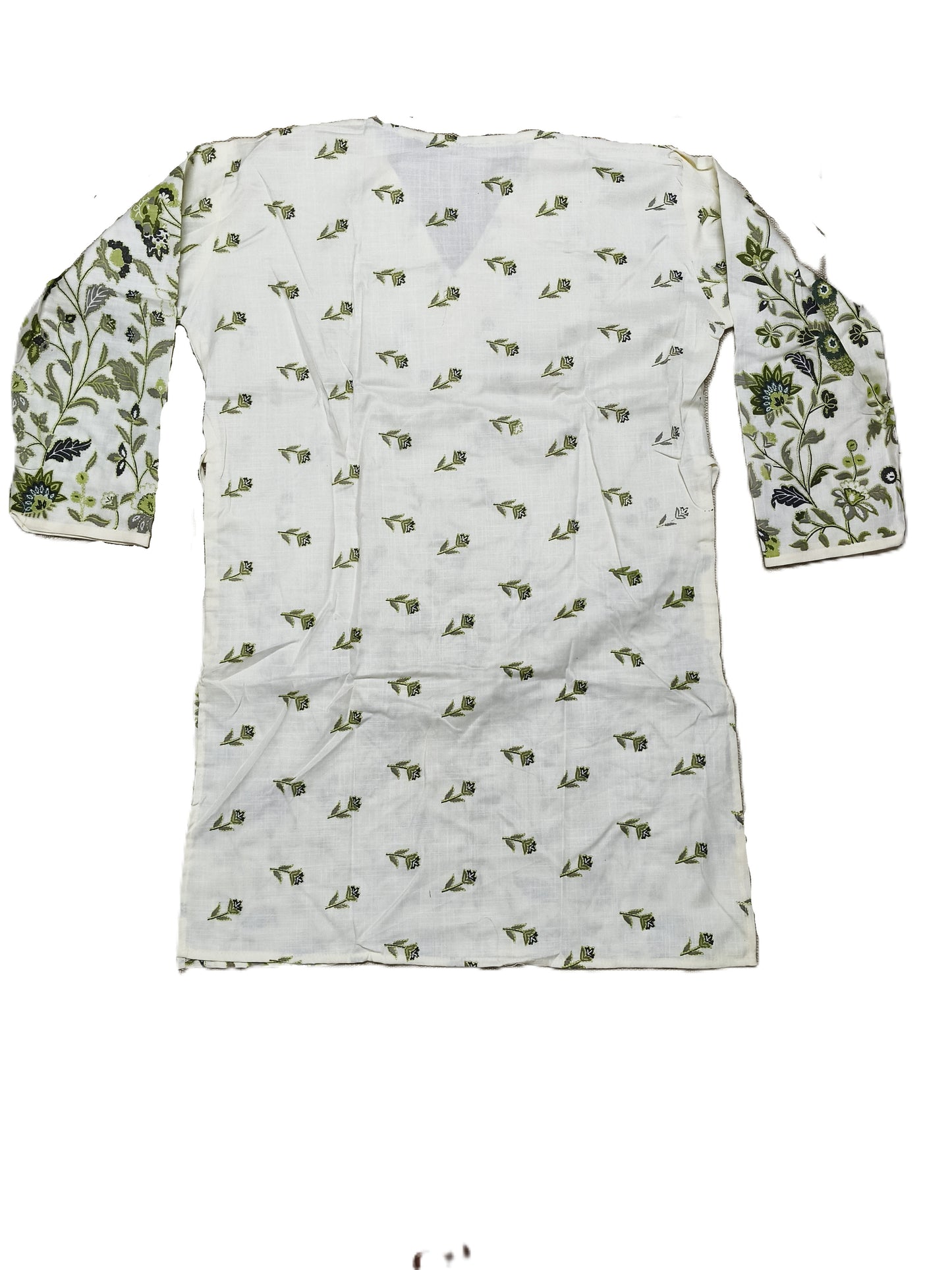 Elegant Green Floral Printed Cotton Co-ord Set for Women – Stylish Ethnic Wear for Summer