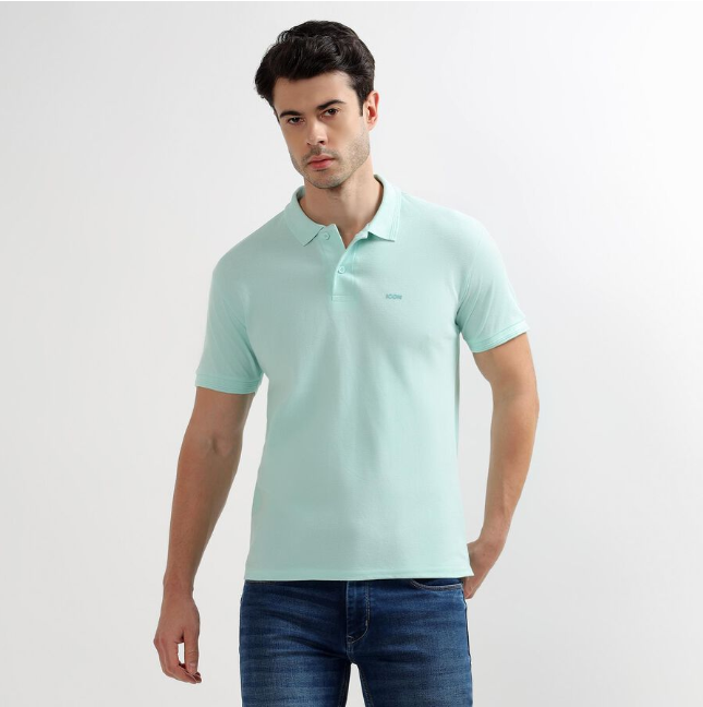 Men's Collared Half Sleeves TShirt