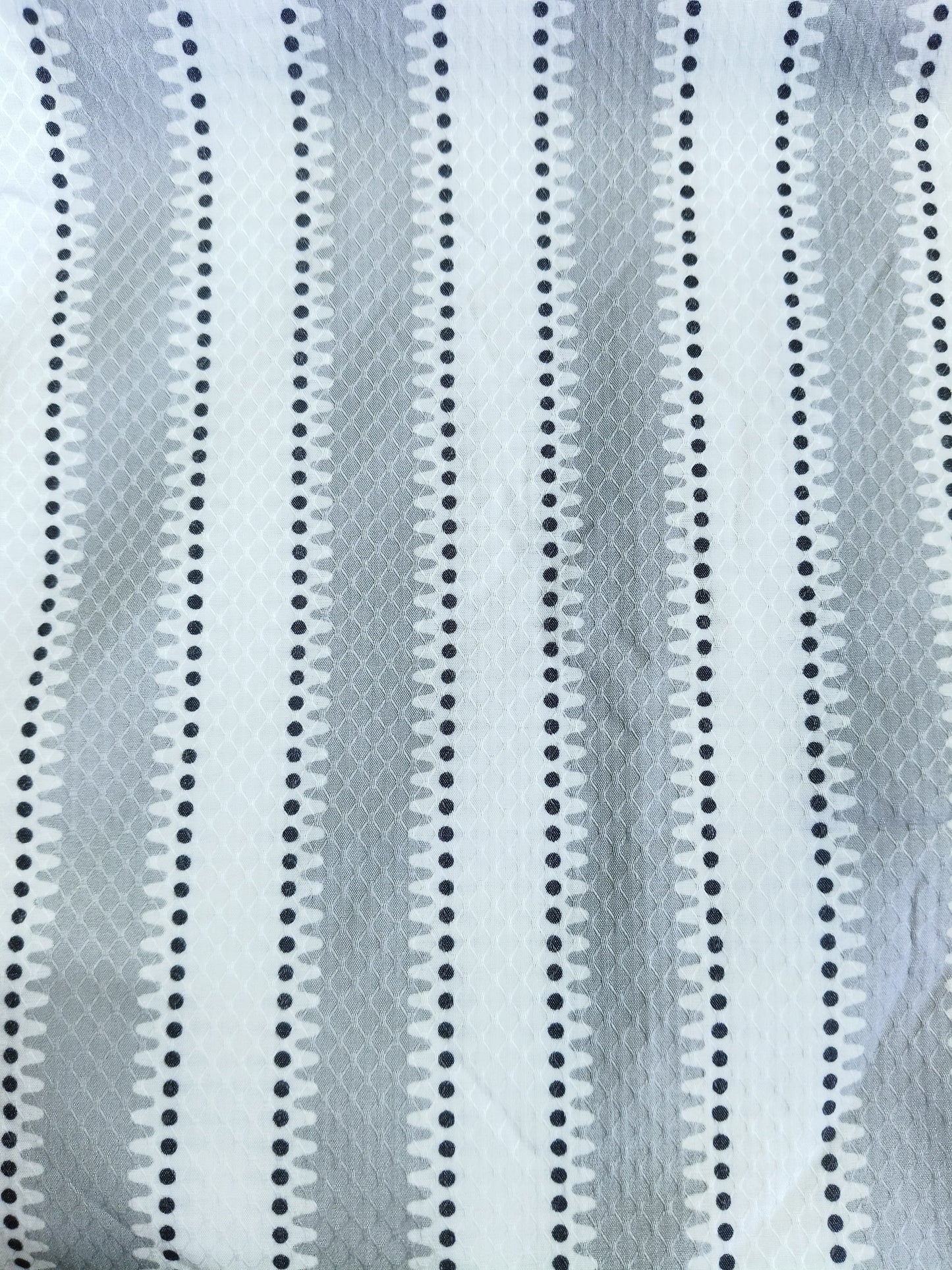 Premium White & Grey Vertical Stripe Men's Cotton Paper Shirt – Regular Fit