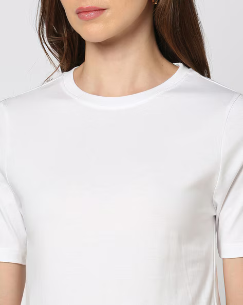 Women Regular Fit Crew-Neck TShirt
