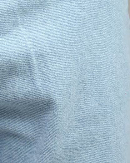 Men’s Light Blue Baggy Fit Jeans | Relaxed Fit Mid-Rise Denim | Oversized Streetwear Style