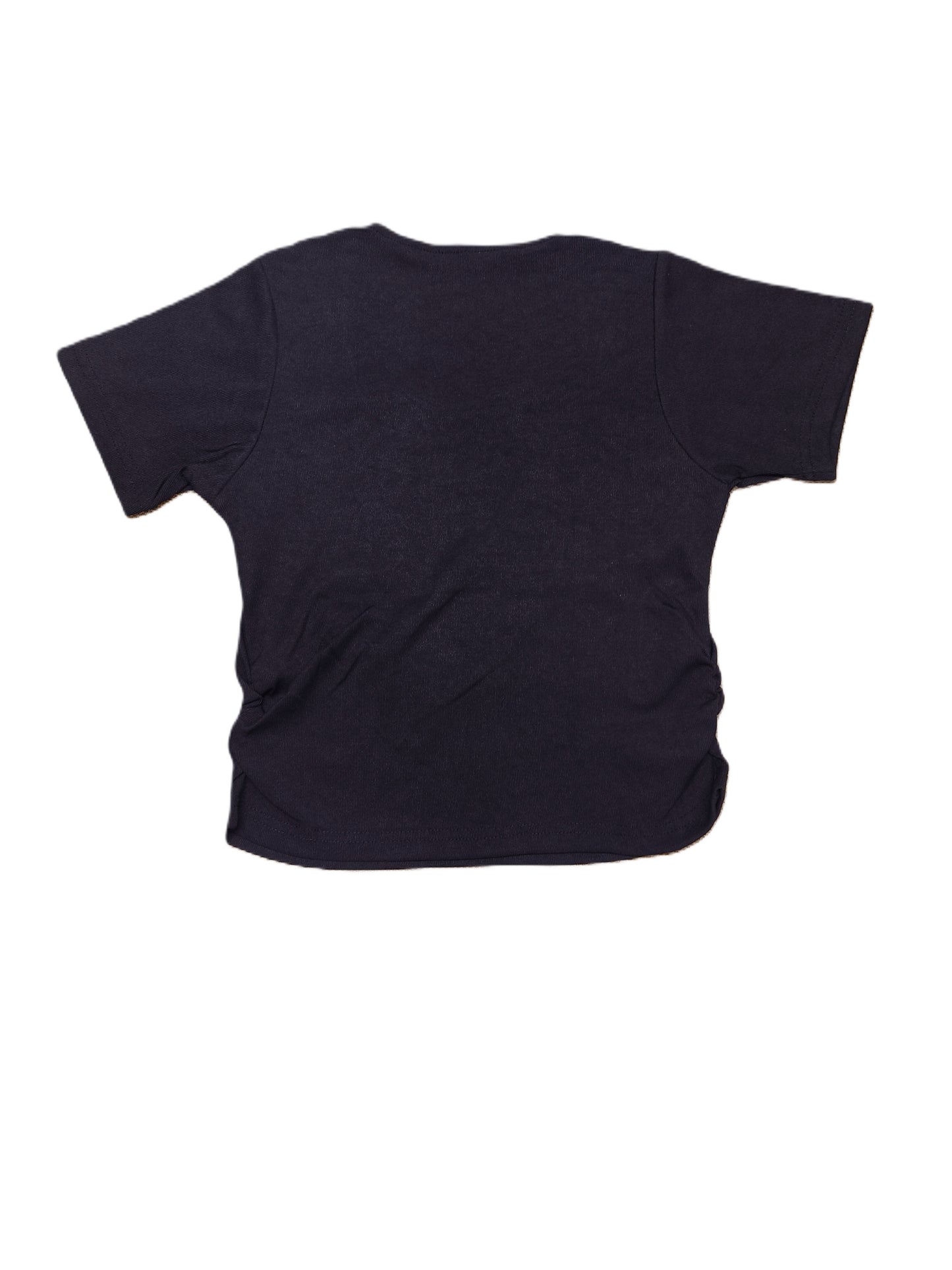 Black Sweetheart Neck Ribbed Knit Top for Women's