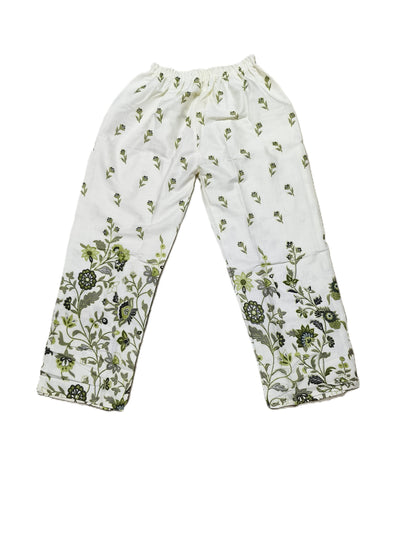 Elegant Green Floral Printed Cotton Co-ord Set for Women – Stylish Ethnic Wear for Summer