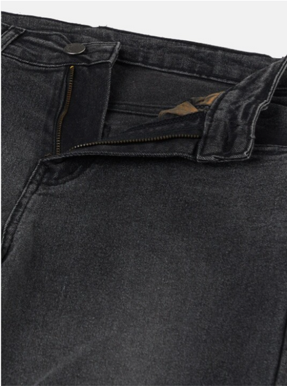 Women's High-Waisted Black Wide-Leg Jeans – Relaxed Fit Denim