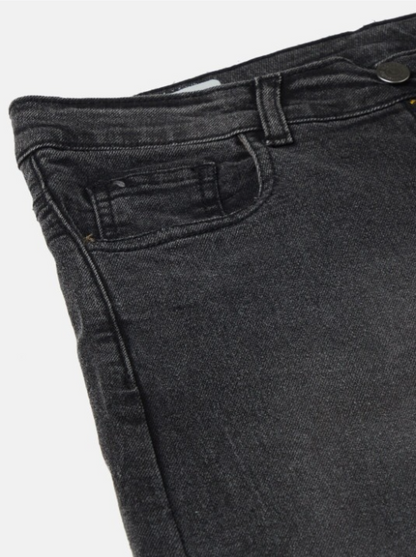 Women's High-Waisted Black Wide-Leg Jeans – Relaxed Fit Denim