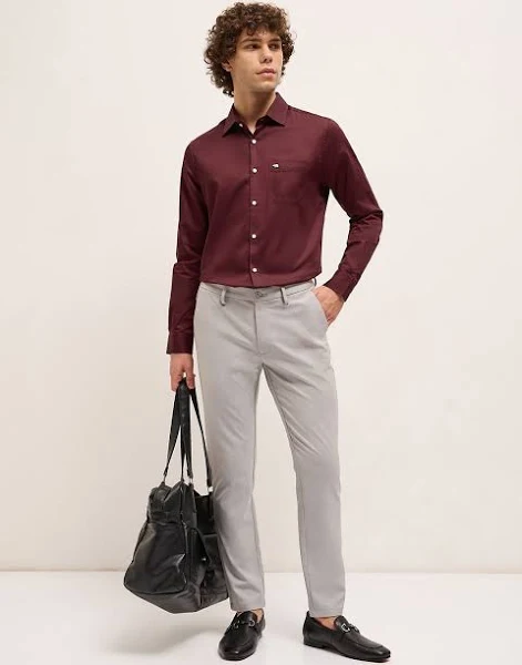 Men Tailored Fit Opaque Formal Shirt